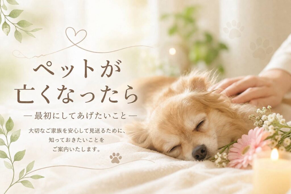 ペットが亡くなったら
