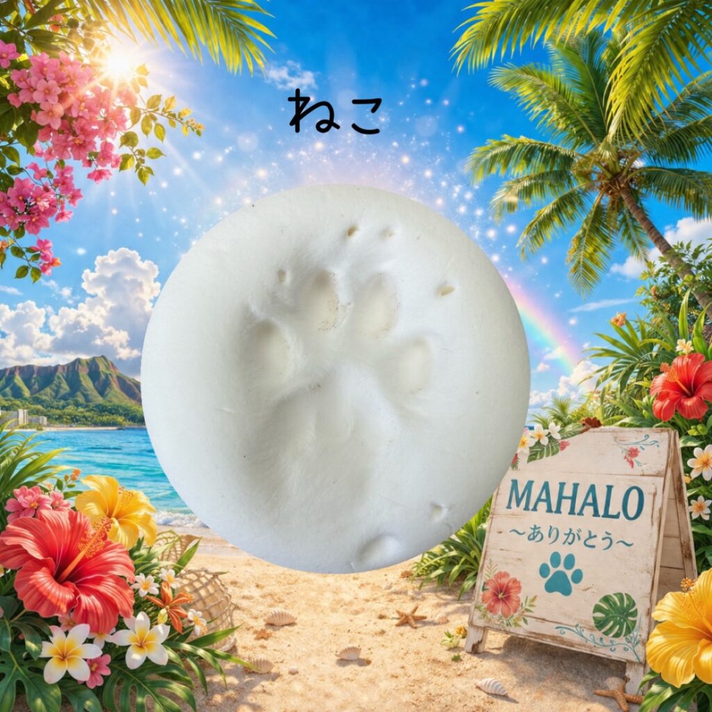MAHALOにて対応させて頂いたフェレットの足型