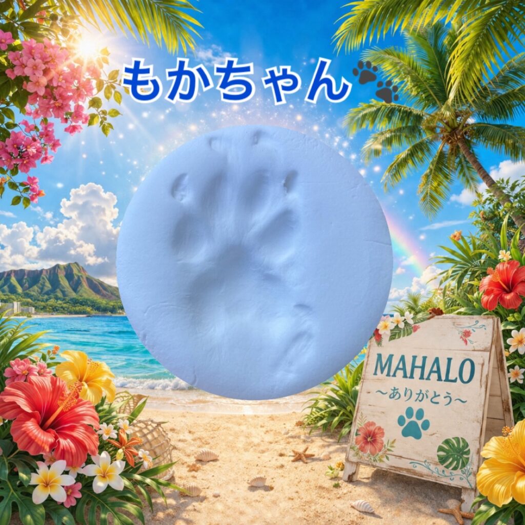 MAHALOにて対応させて頂いたマルチーズ×ダックスフンドの足型