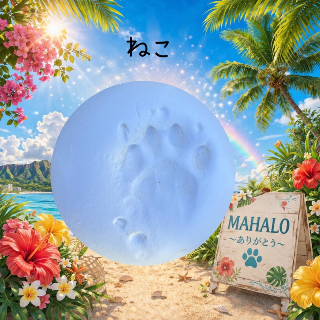 MAHALOにて対応させて頂いたねこの足型