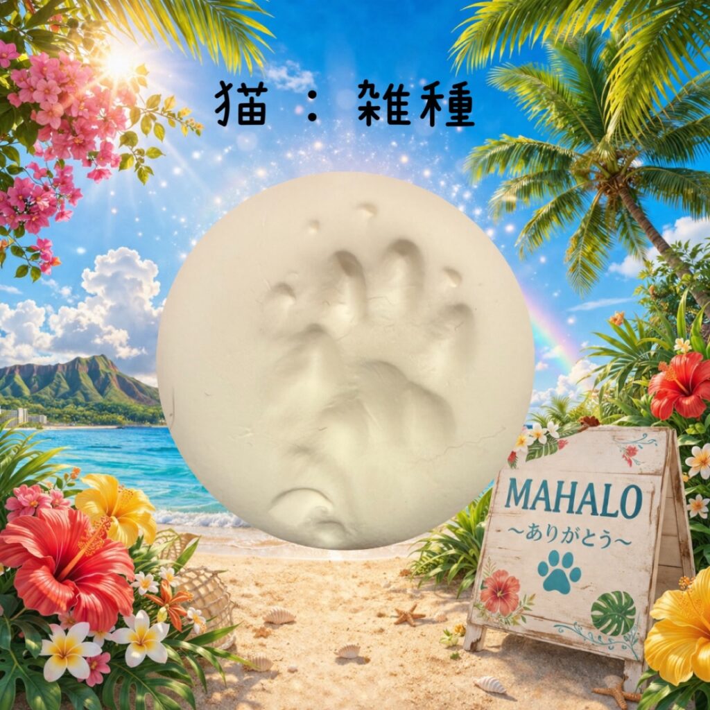 MAHALOにて対応させて頂いたねこの足型