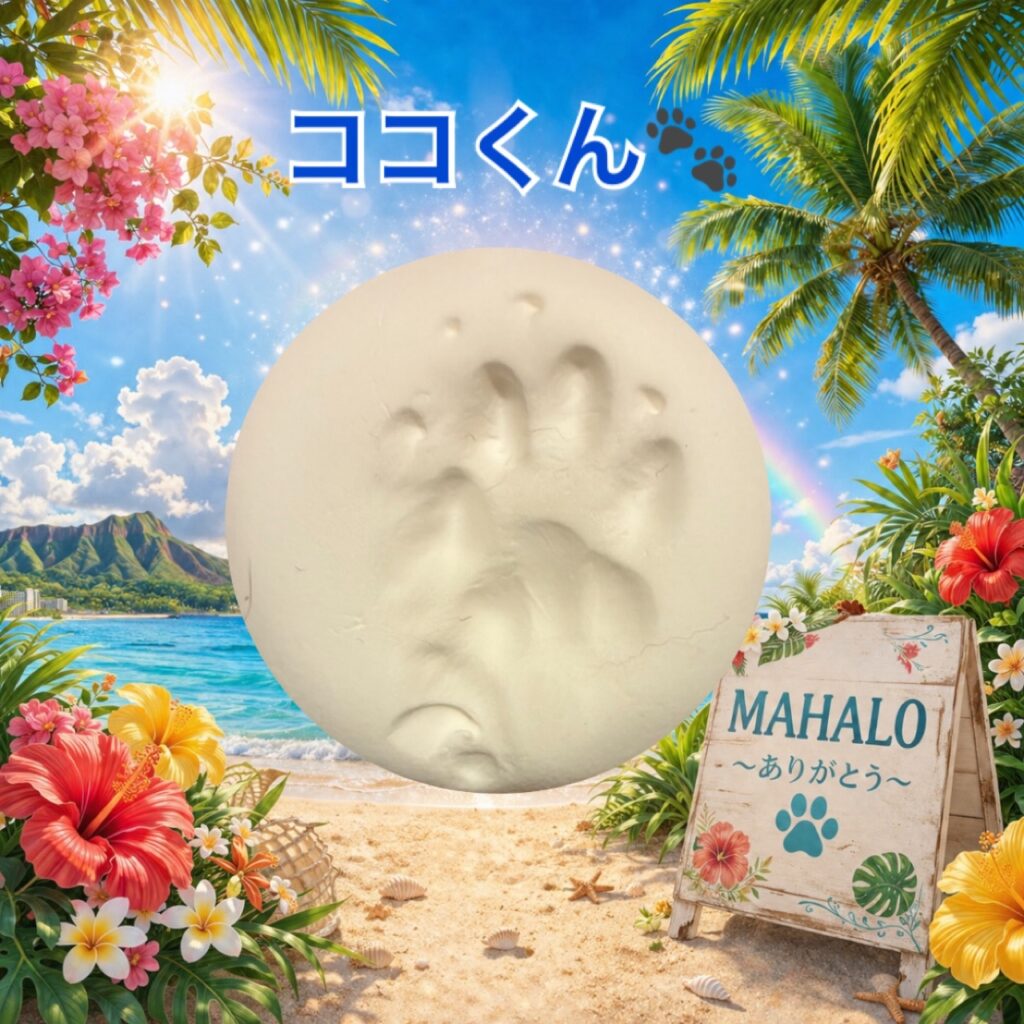 MAHALOにて対応させて頂いたねこの足型
