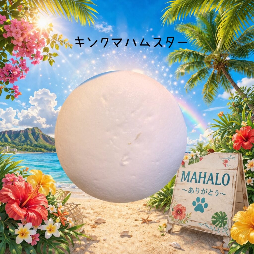 MAHALOにて対応させて頂いたキンクマハムスターの足型