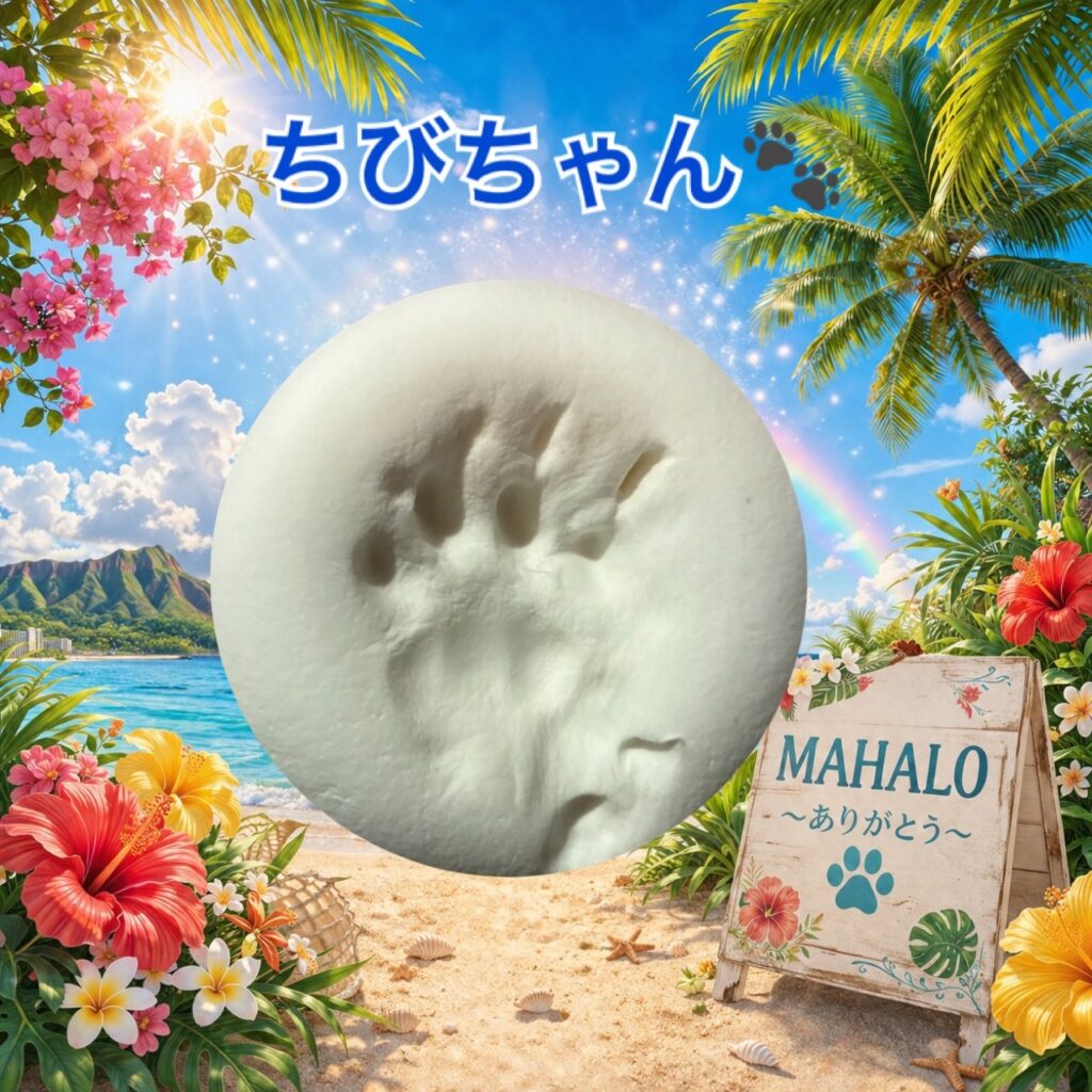 MAHALOにて対応させて頂いた猫の足型