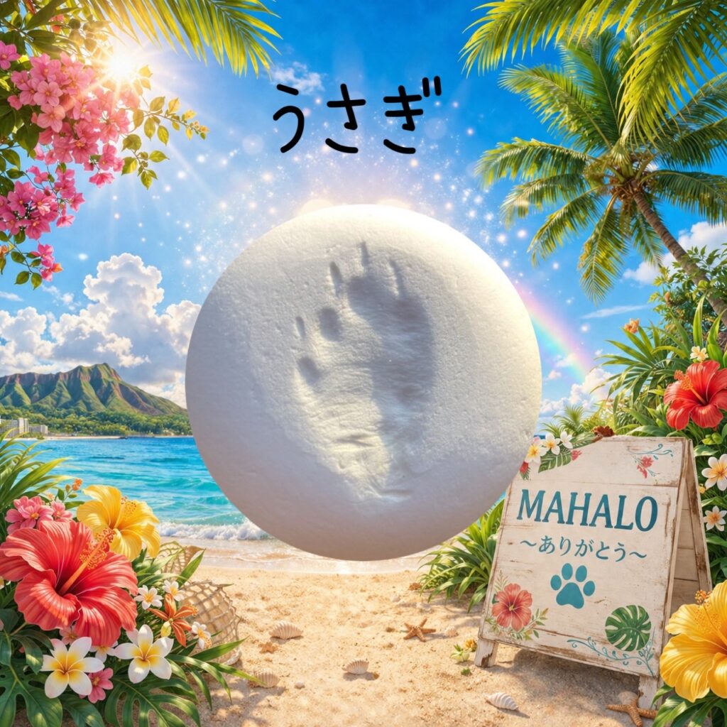 MAHALOにて対応させて頂いたうさぎの足型