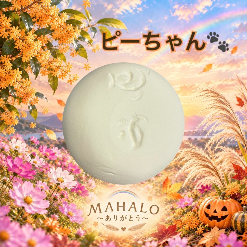 MAHALOにてペット火葬のご対応をしたセキセイインコの足型