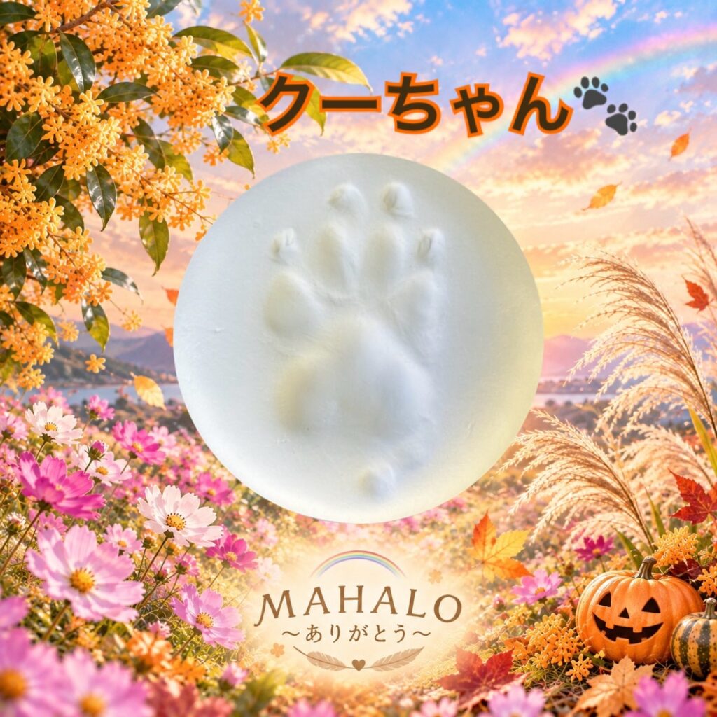 MAHALOにてペット火葬のご対応をしたチワワの足型