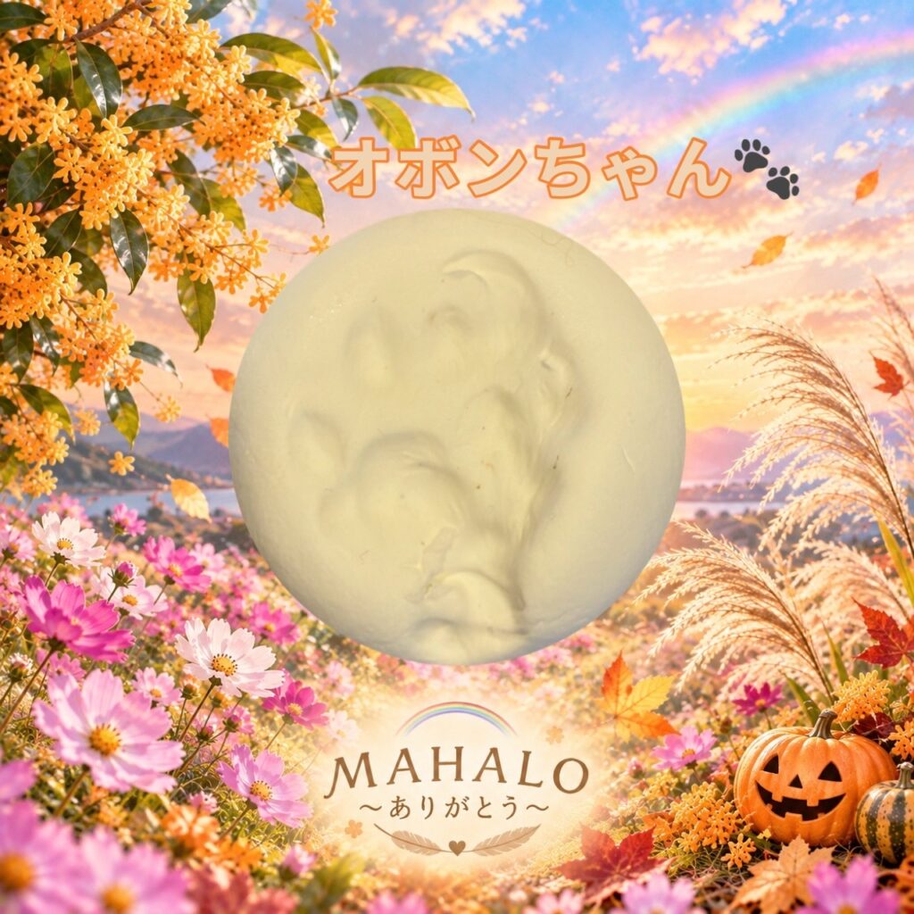MAHALOにてペット火葬のご対応をしたねこの足型