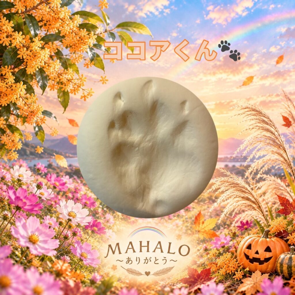 MAHALOにてペット火葬のご対応をしたチワワの足型